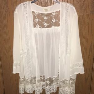 White Lace Cardigan